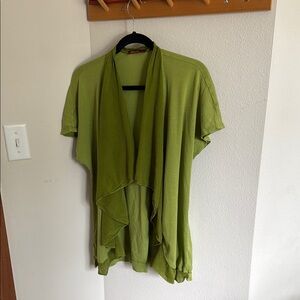 Nordstrom Green Open-Front Cardigan